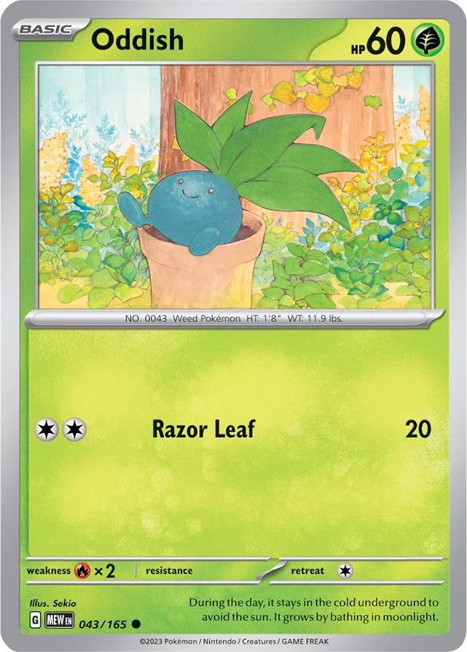 Oddish - 043/165 - (SV: Scarlet & Violet 151)