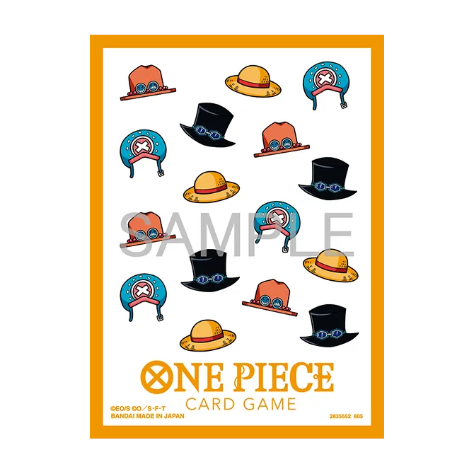 One Piece Card Game Official Sleeves: Assortment 13 - Hat Patterns (70-Pack)