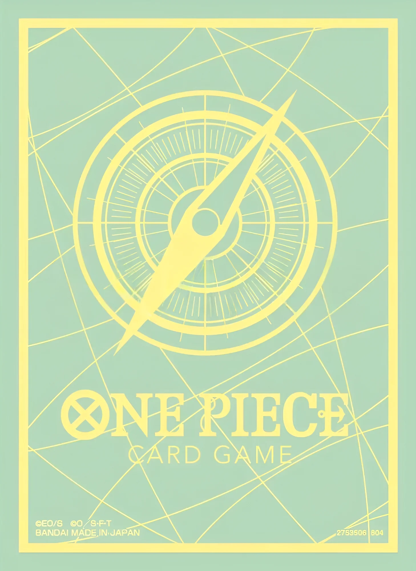 One Piece Card Game Official Sleeves: Assortment 9 - Green & Yellow (70-Pack)