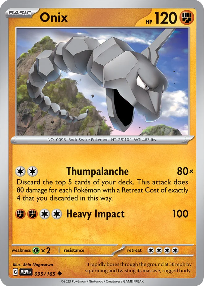 Onix - 095/165 - (SV: Scarlet & Violet 151)