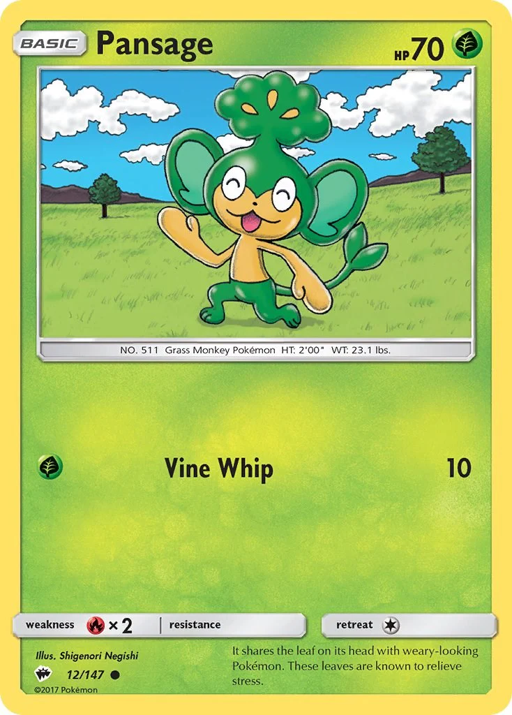 Pansage - 12/147 - (SM - Burning Shadows)