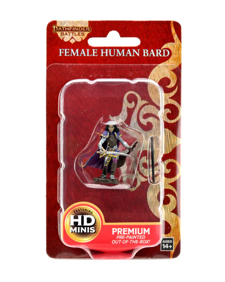 Pathfinder Battles: Premium Painted Figure - W03 Female Human Bard - Image 2