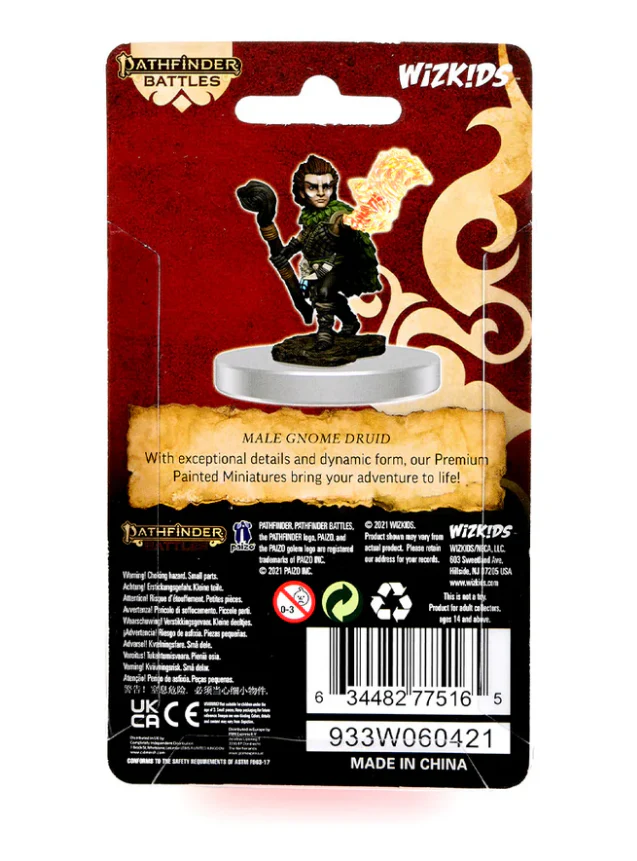 Pathfinder Battles: Premium Painted Figure - W03 Male Gnome Druid - Image 3