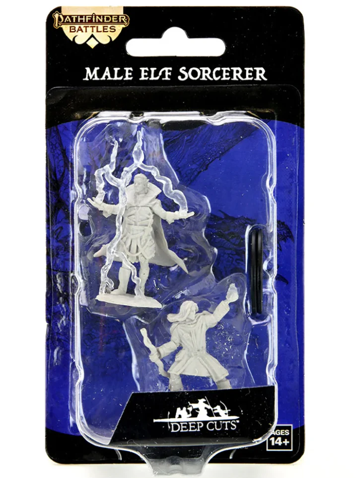 Pathfinder Deep Cuts Unpainted Miniatures: W01 Elf Male Sorcerer - Image 3