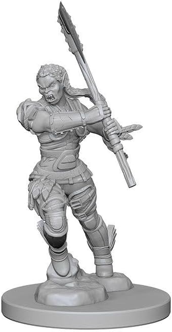 Pathfinder Deep Cuts Unpainted Miniatures: W01 Half-Orc Female Barbarian - Image 3