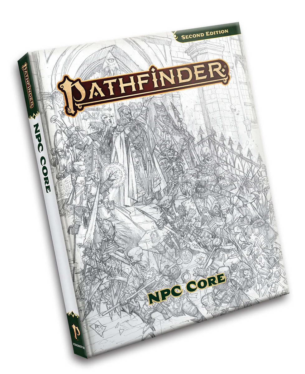 Pathfinder RPG 2E: NPC Core - Sketch Cover