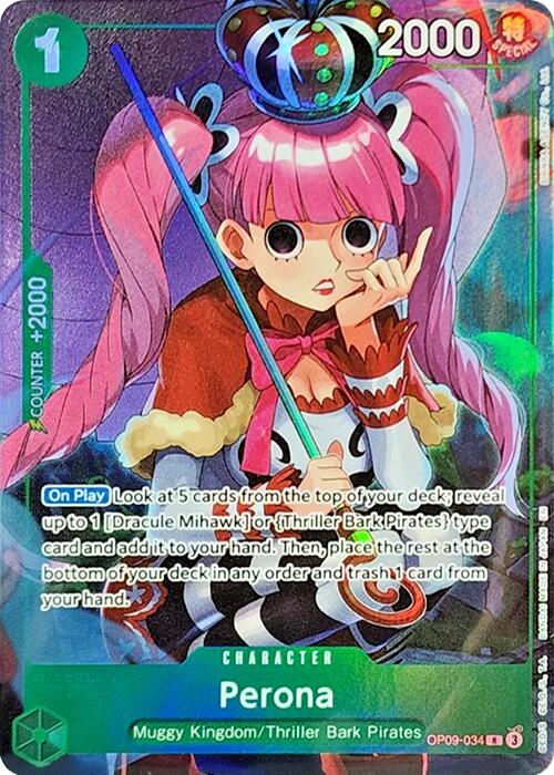 Perona (Illustration Box Vol.4) - OP09-034 - (One Piece Promotion Cards)