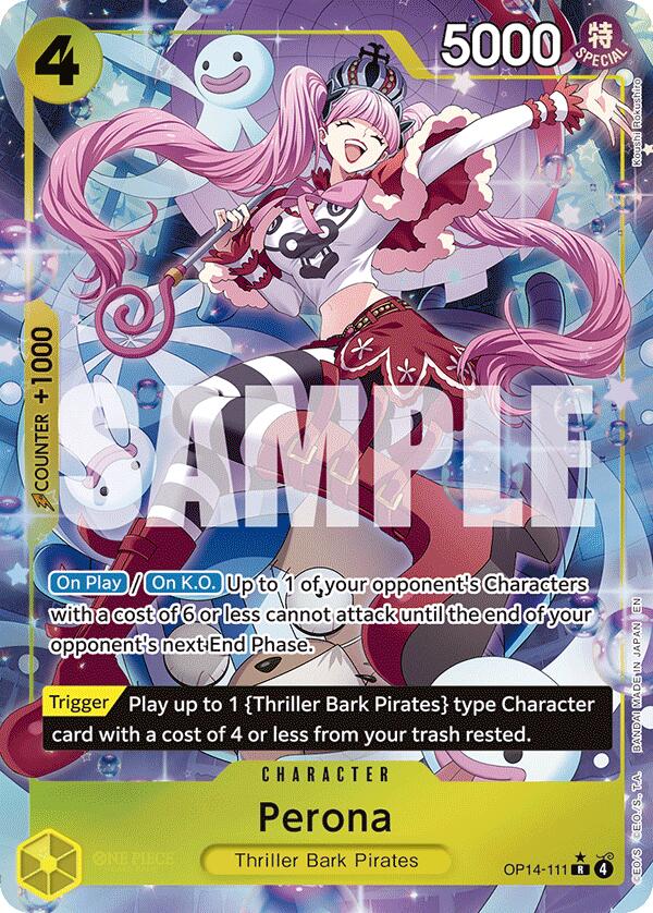 Perona - OP14-111 (Alternate Art) - OP14-111 - (The Azure Sea's Seven)