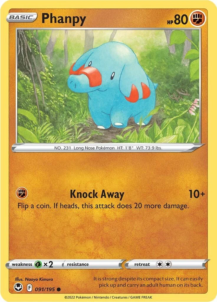 Phanpy - 091/195 - (SWSH12: Silver Tempest)