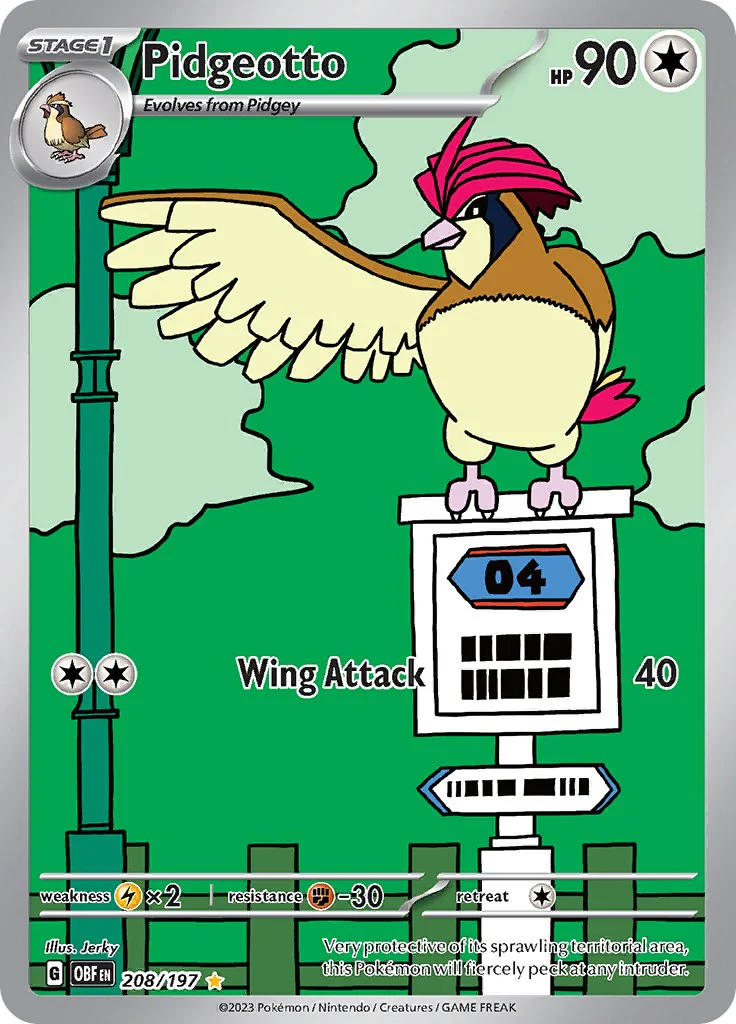 Pidgeotto - 208/197 - 208/197 - (SV03: Obsidian Flames)