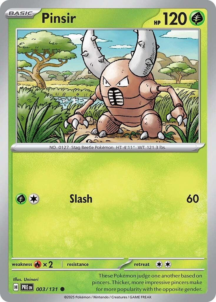 Pinsir - 003/131 - (SV: Prismatic Evolutions)