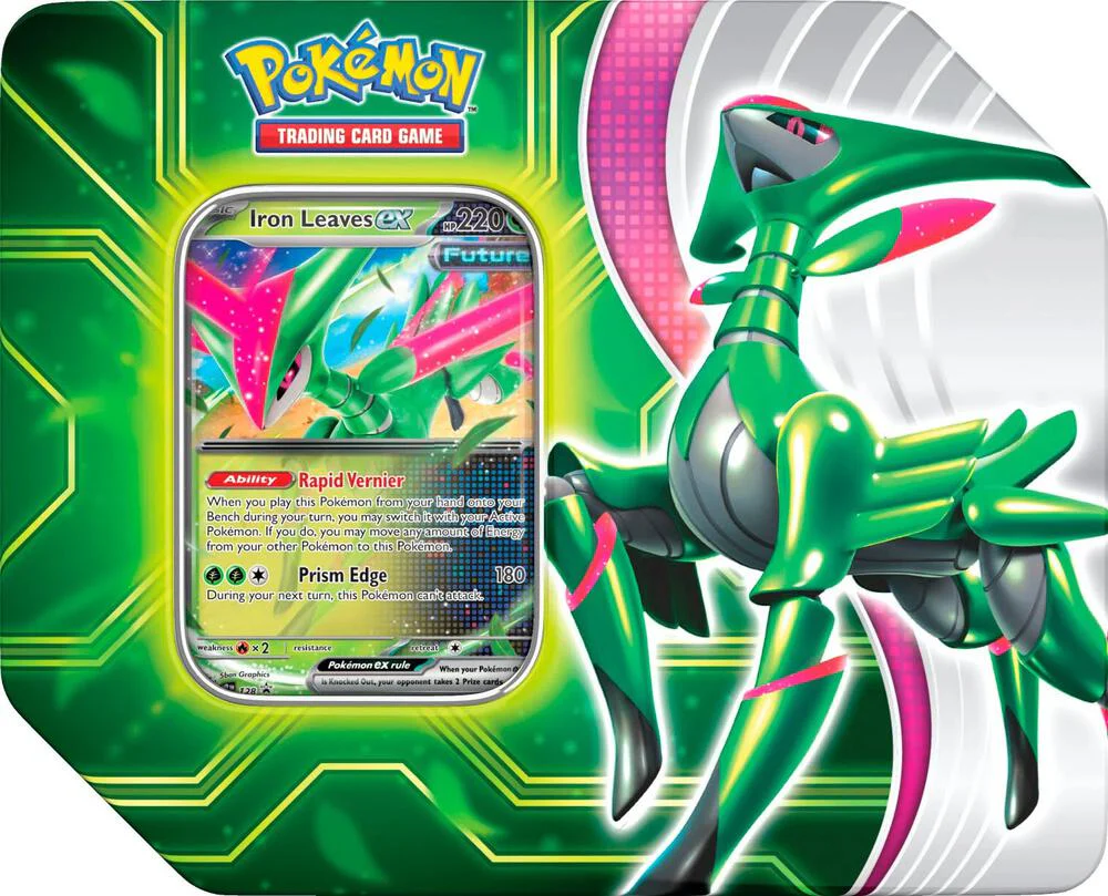 Pokemon TCG: Paradox Clash Tin - Iron Leaves ex