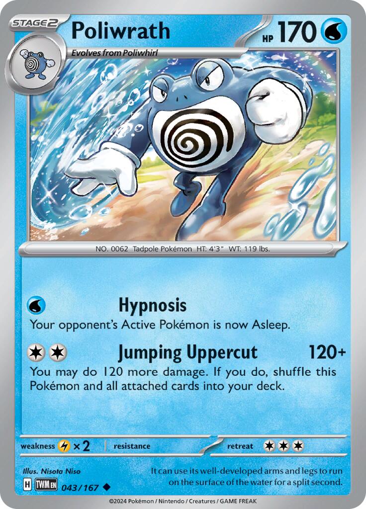 Poliwrath - 043/167 - (SV06: Twilight Masquerade)