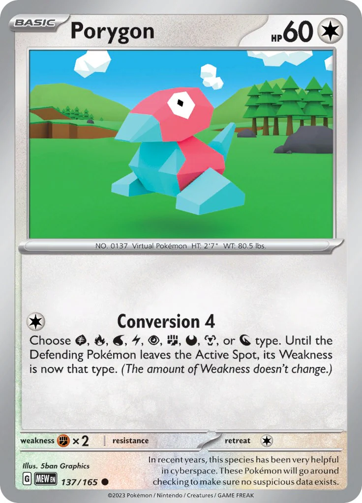 Porygon - 137/165 - (SV: Scarlet & Violet 151)