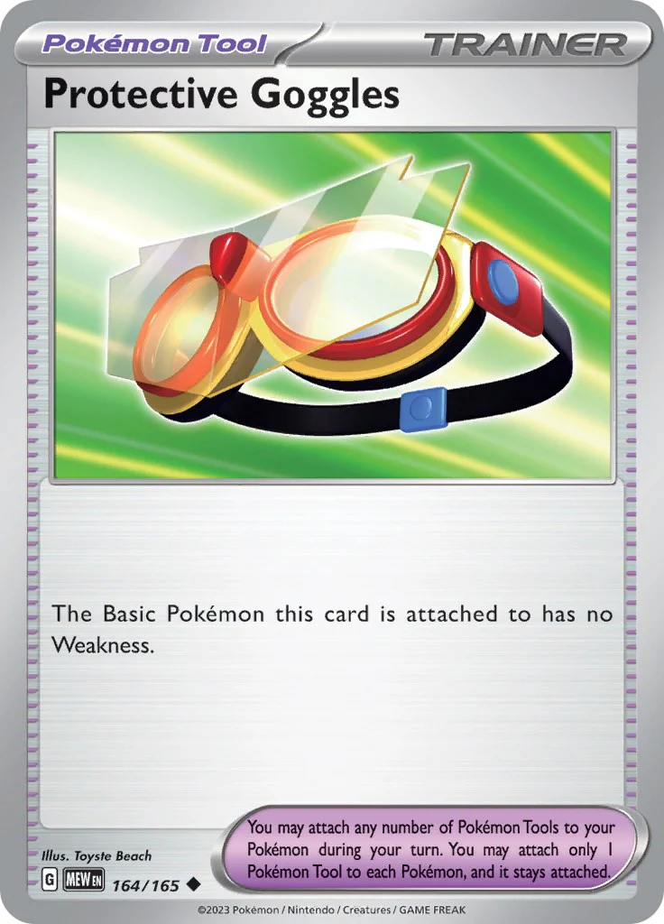 Protective Goggles - 164/165 - (SV: Scarlet & Violet 151)