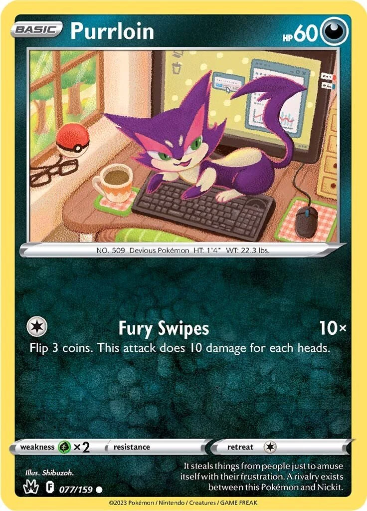 Purrloin - 077/159 - (SWSH: Crown Zenith)