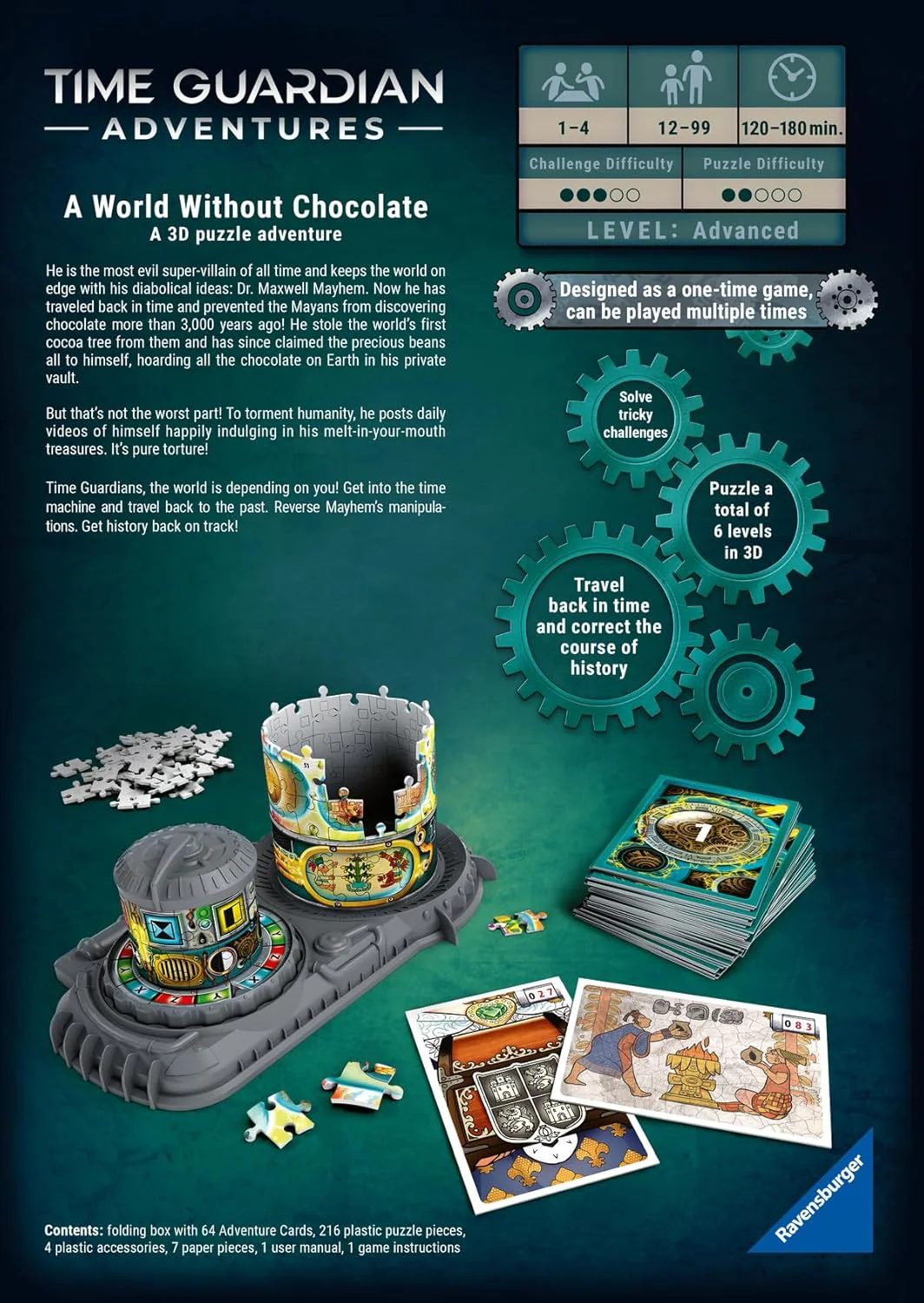 Puzzle: 3D- A World Without Chocolate (216 pieces) - Image 3