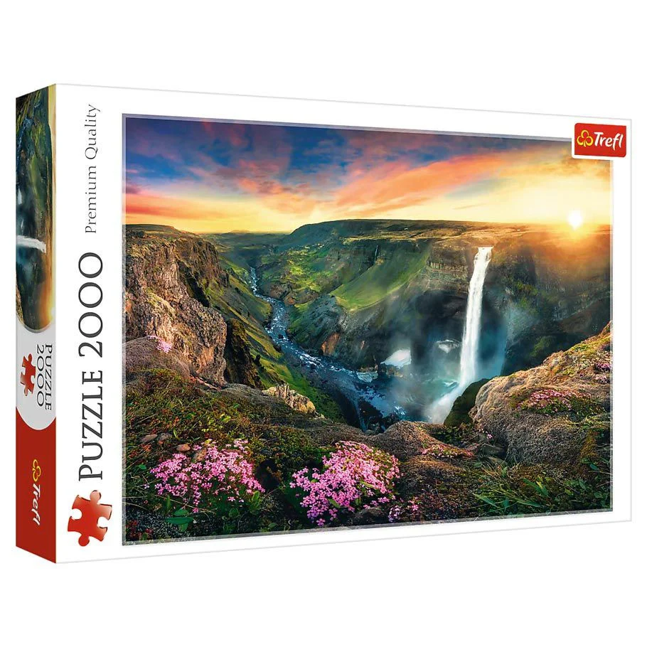 Puzzle: Haifoss Waterfall Iceland 2000 Piece