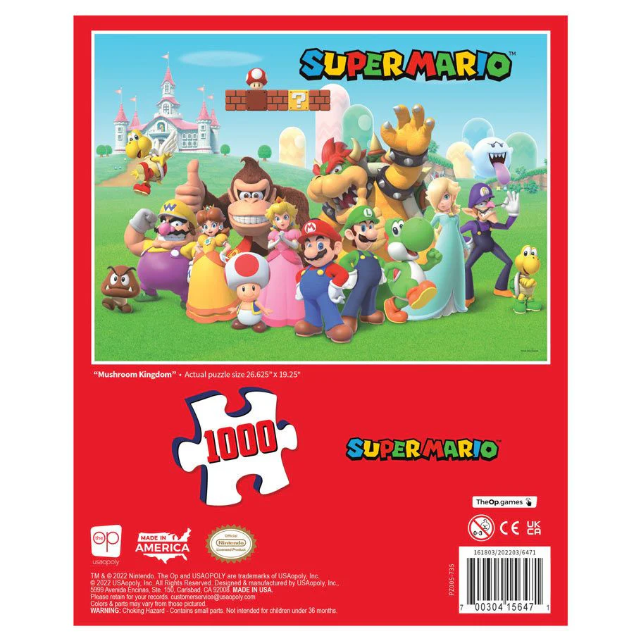 Puzzle: Super Mario "Mushroom Kingdom" 1000 Piece - Image 2