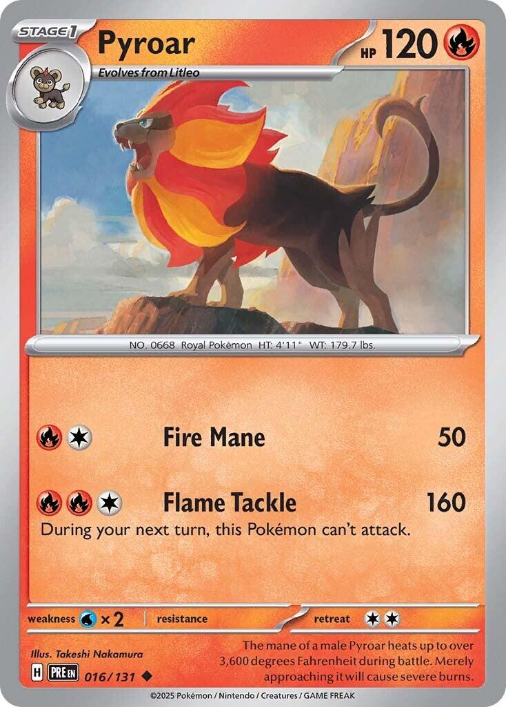 Pyroar - 016/131 - (SV: Prismatic Evolutions)