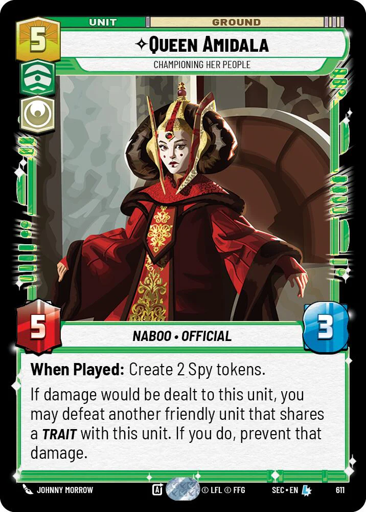 Queen Amidala - Championing Her People (Foil) - 611 - (Secrets of Power)