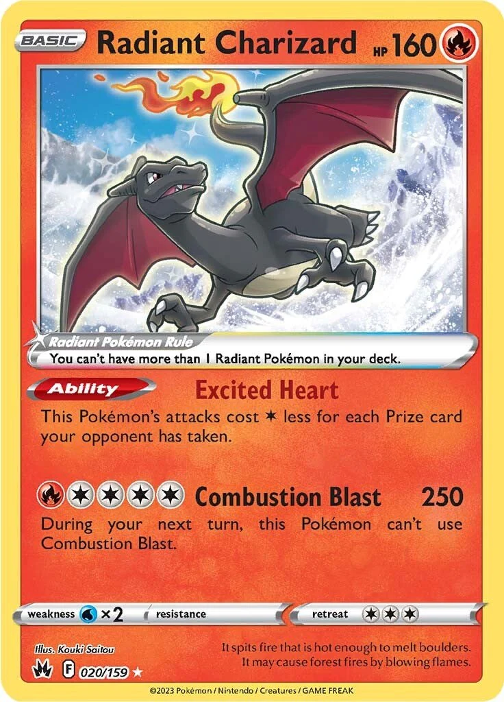Radiant Charizard - 020/159 - (Crown Zenith)