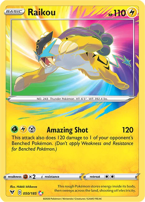 Raikou - 050/185 - (SWSH04: Vivid Voltage)