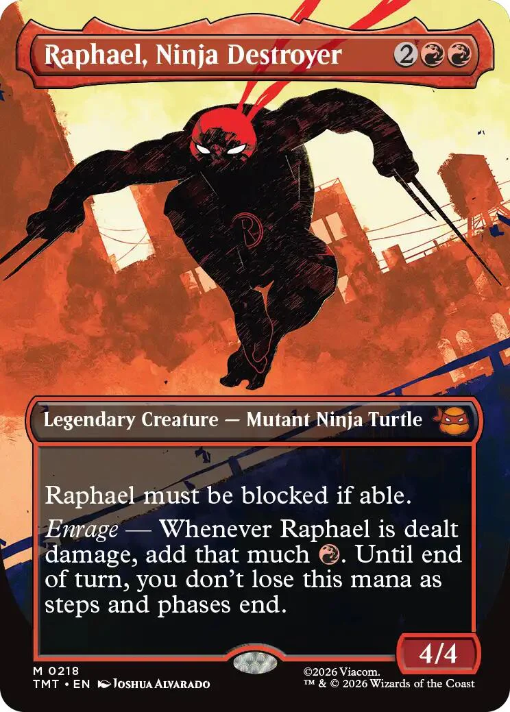 Raphael, Ninja Destroyer (Borderless) - 218 - (Teenage Mutant Ninja Turtles)