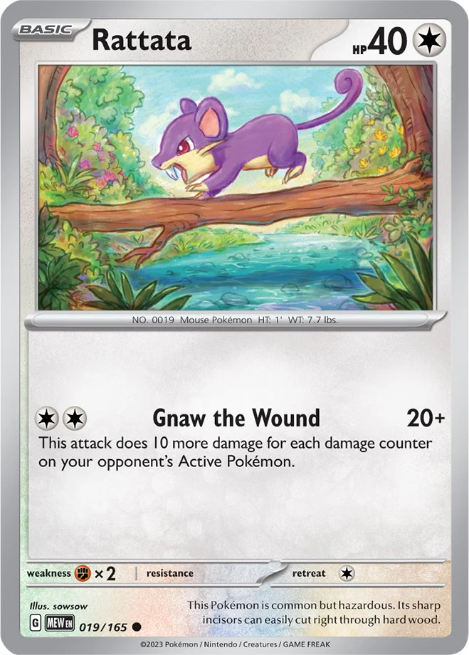 Rattata - 019/165 - (SV: Scarlet & Violet 151)