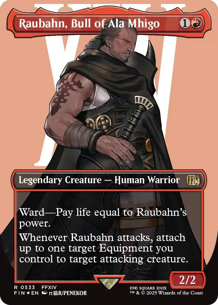 Raubahn, Bull of Ala Mhigo (Borderless) (Surge Foil) - 533 - (FINAL FANTASY)