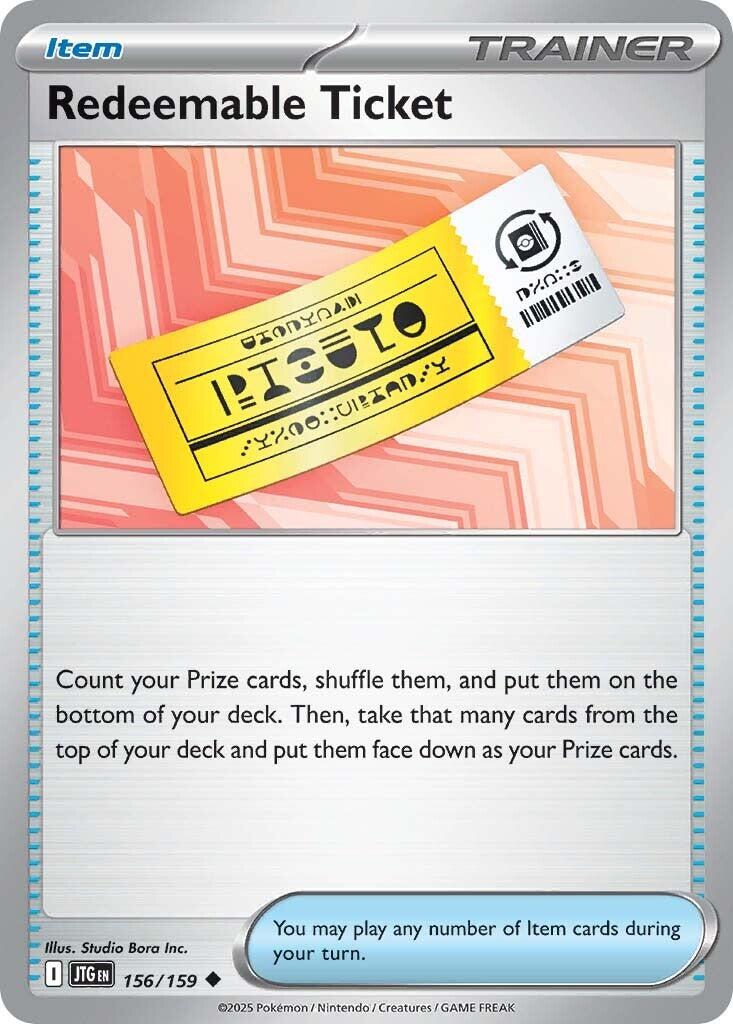 Redeemable Ticket - 156/159 - (SV09: Journey Together)