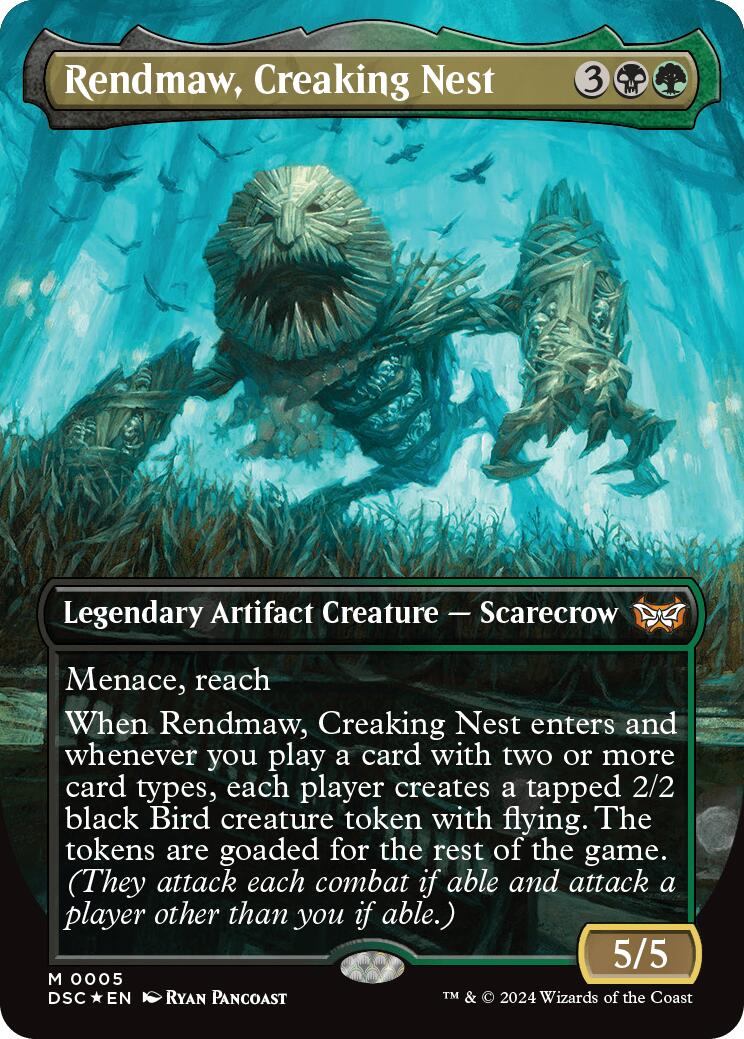 Rendmaw, Creaking Nest (Borderless) - 5 - (Commander: Duskmourn: House of Horror)