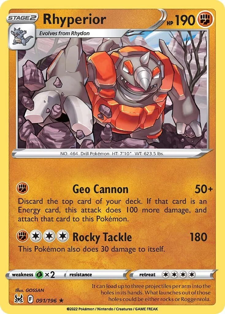 Rhyperior - 091/196 - (SWSH11: Lost Origin)