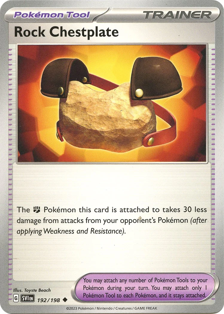 Rock Chestplate - 192/198 - (SV01: Scarlet & Violet Base Set)