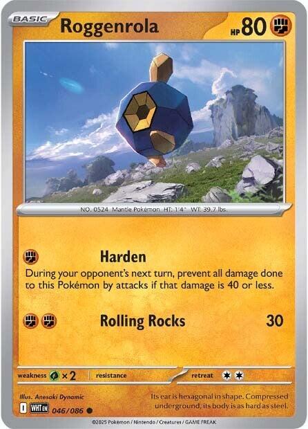 Roggenrola - 046/086 - (SV: White Flare)