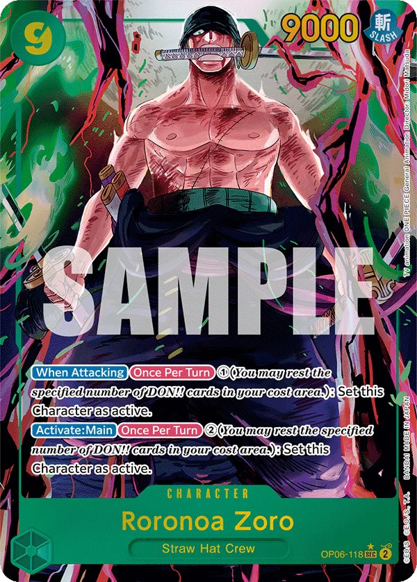 Roronoa Zoro (Alternate Art) - OP06-118 - (Wings of the Captain)