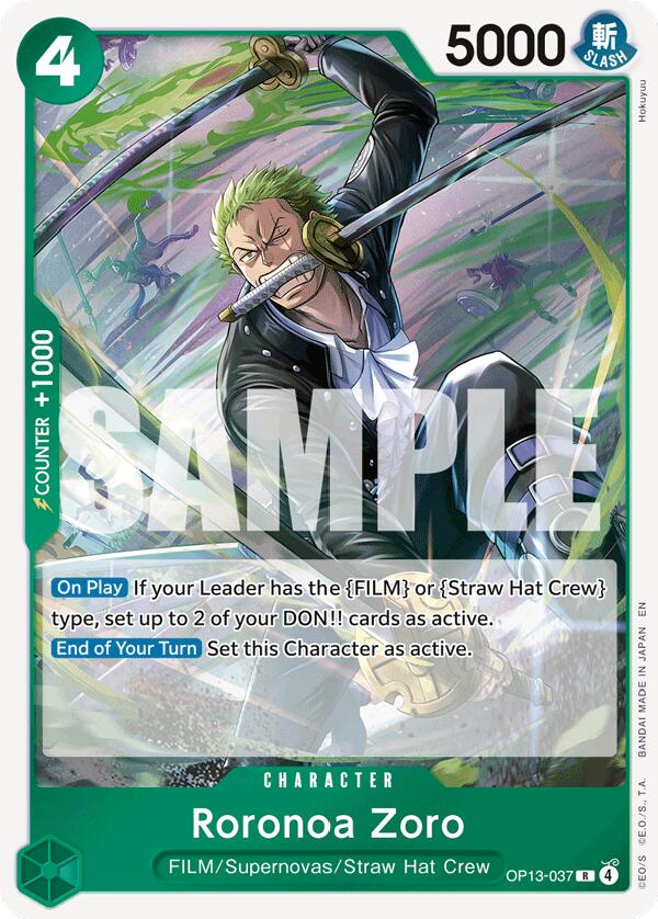Roronoa Zoro - OP13-037 - (Carrying On His Will)