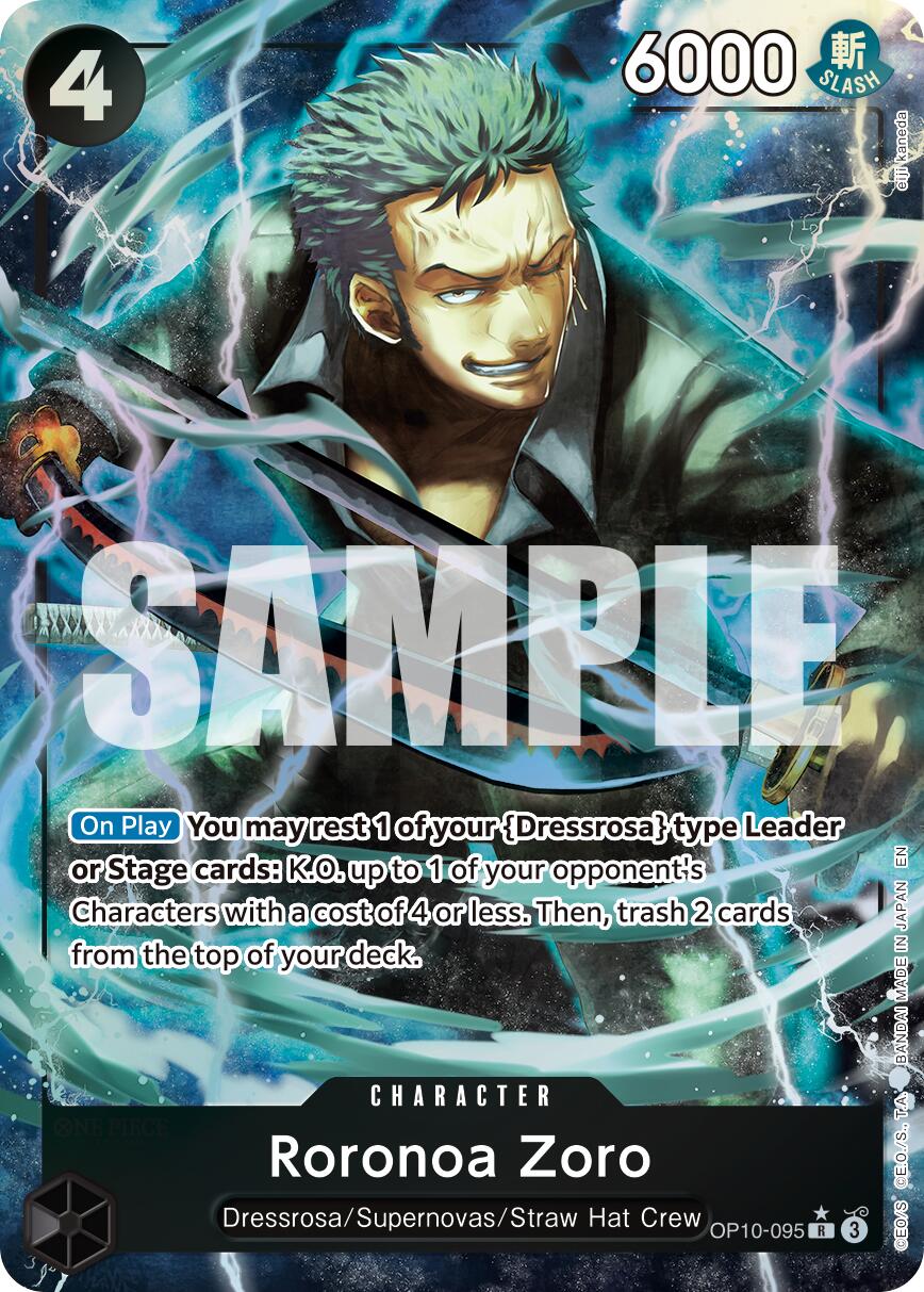 Roronoa Zoro - OP10-095 (Alternate Art) - OP10-095 - (Premium Booster -The Best- Vol. 2)