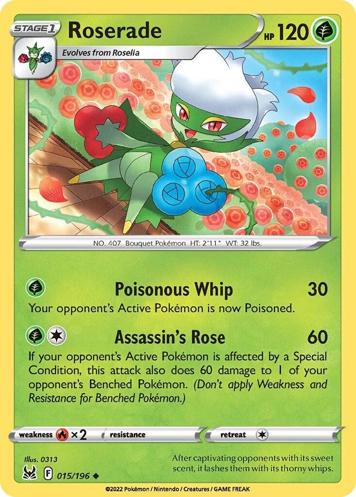 Roserade - 015/196 - (SWSH11: Lost Origin)