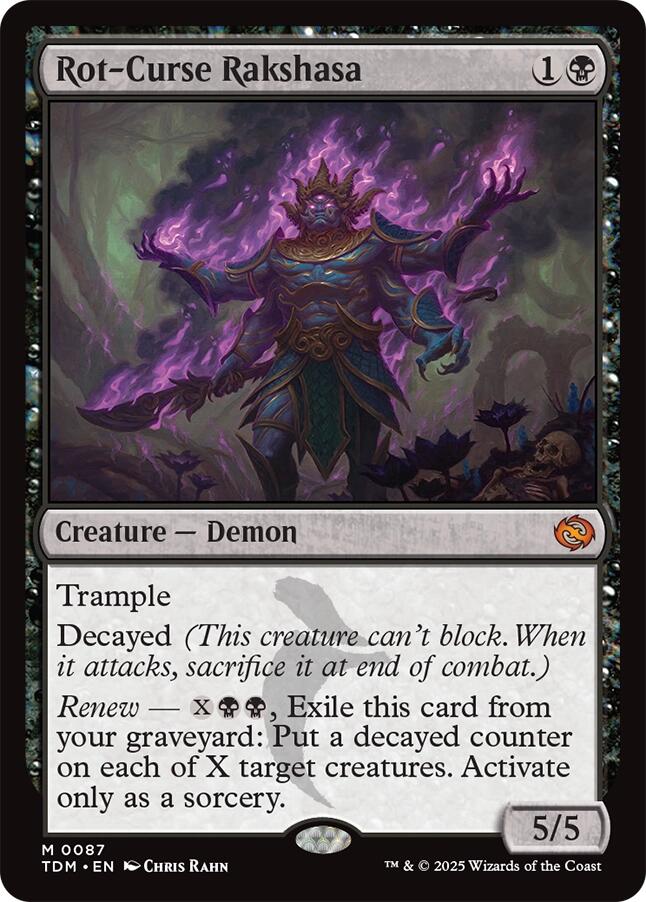 Rot-Curse Rakshasa - 87 - (Tarkir: Dragonstorm)