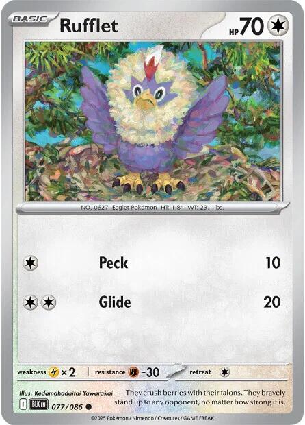 Rufflet - 077/086 - (SV: Black Bolt)