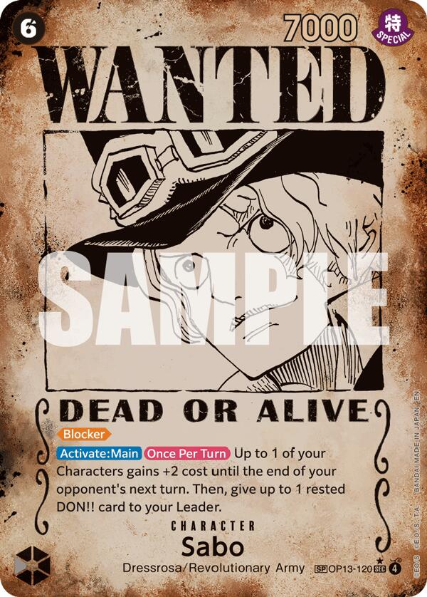 Sabo (120) (Wanted Poster) - OP13-120 - (Carrying On His Will)