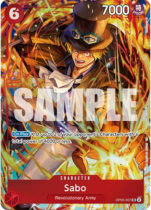 Sabo (Illustration Box Vol.5) - OP05-007 - (One Piece Promotion Cards)