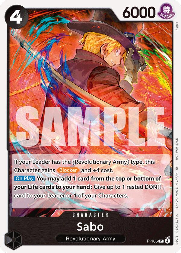 Sabo (Store Tournament 2025 Vol. 4) - P-105 - (One Piece Promotion Cards)
