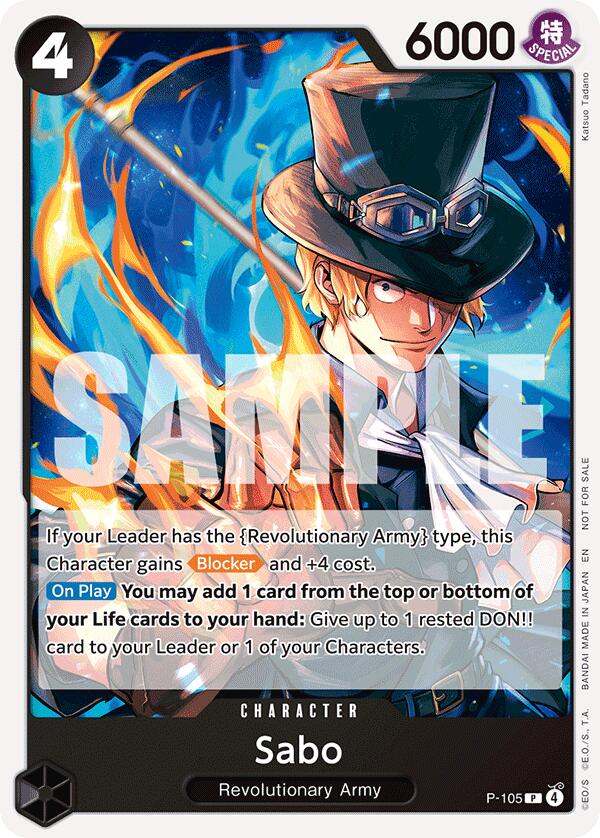 Sabo (Tournament Pack 2026 Vol. 2) - P-105 - (One Piece Promotion Cards)