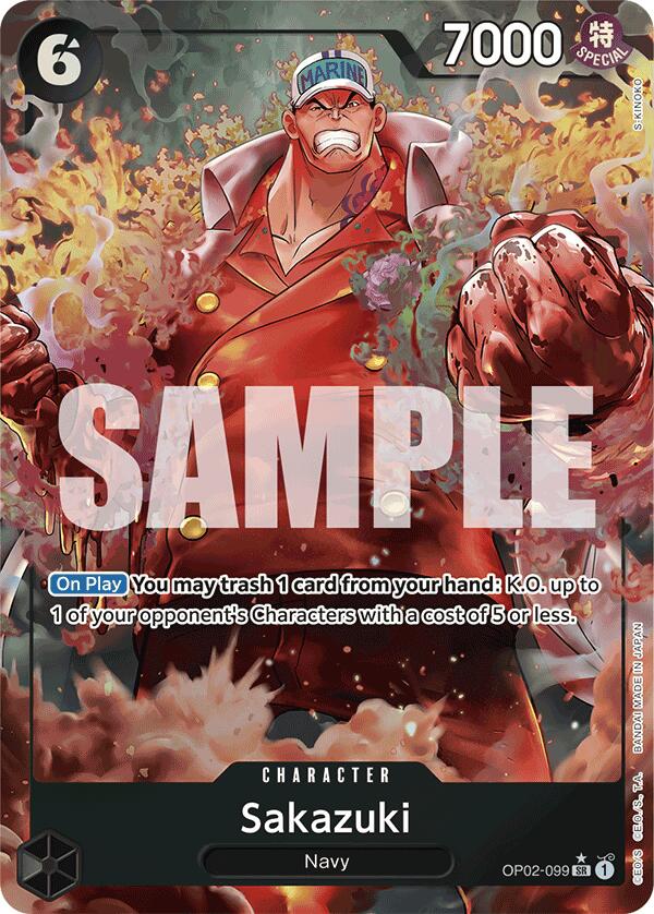 Sakazuki (Alternate Art) - OP02-099 - (Premium Booster -The Best-)