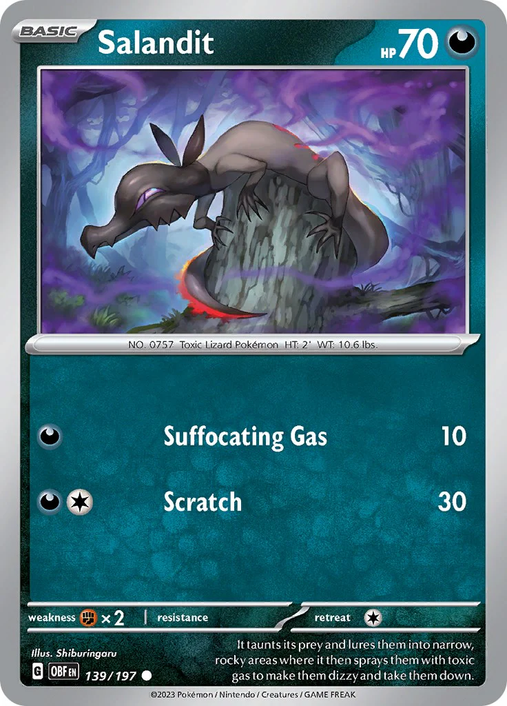 Salandit - 139/197 - (SV03: Obsidian Flames)