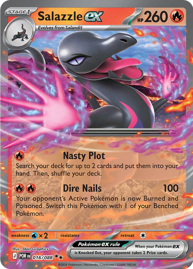 Salazzle ex - 016/088 - 016/088 - (ME03: Perfect Order)