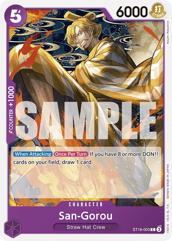 San-Gorou - ST18-003 - (Starter Deck 18: PURPLE Monkey.D.Luffy)