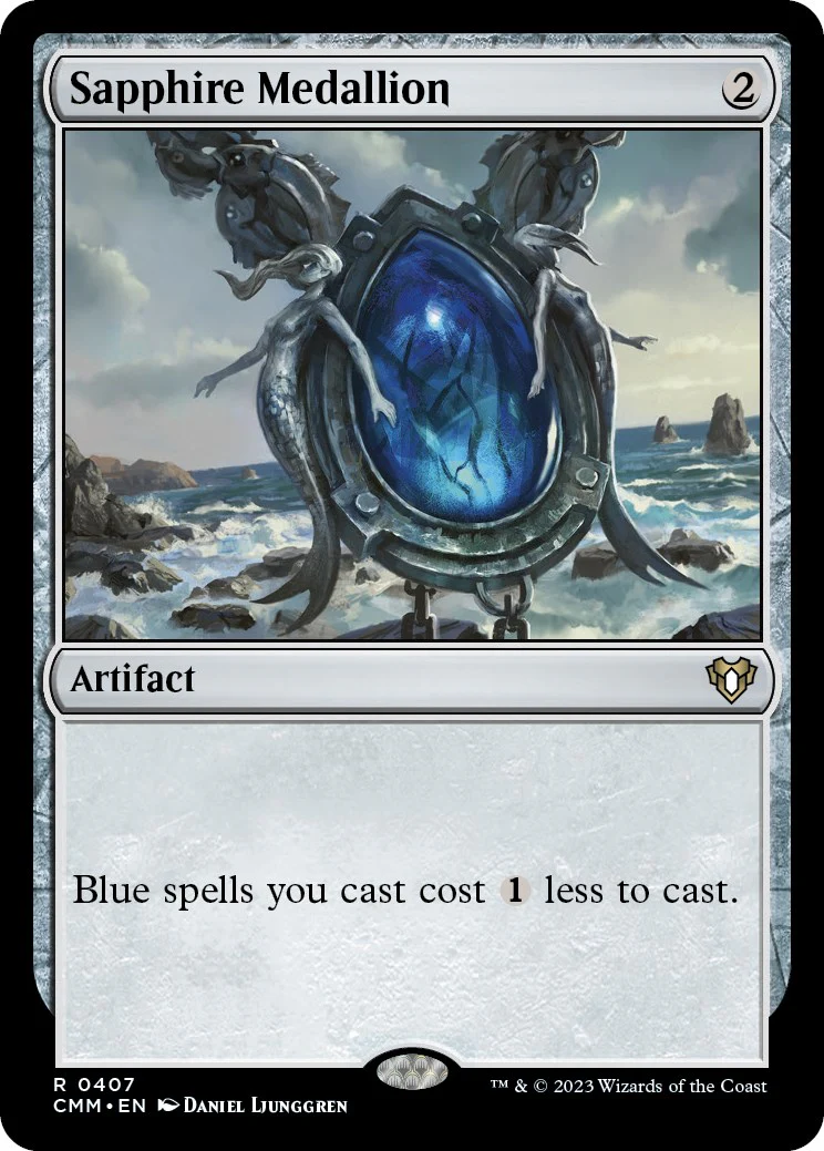 Sapphire Medallion - 407 - (Commander Masters)